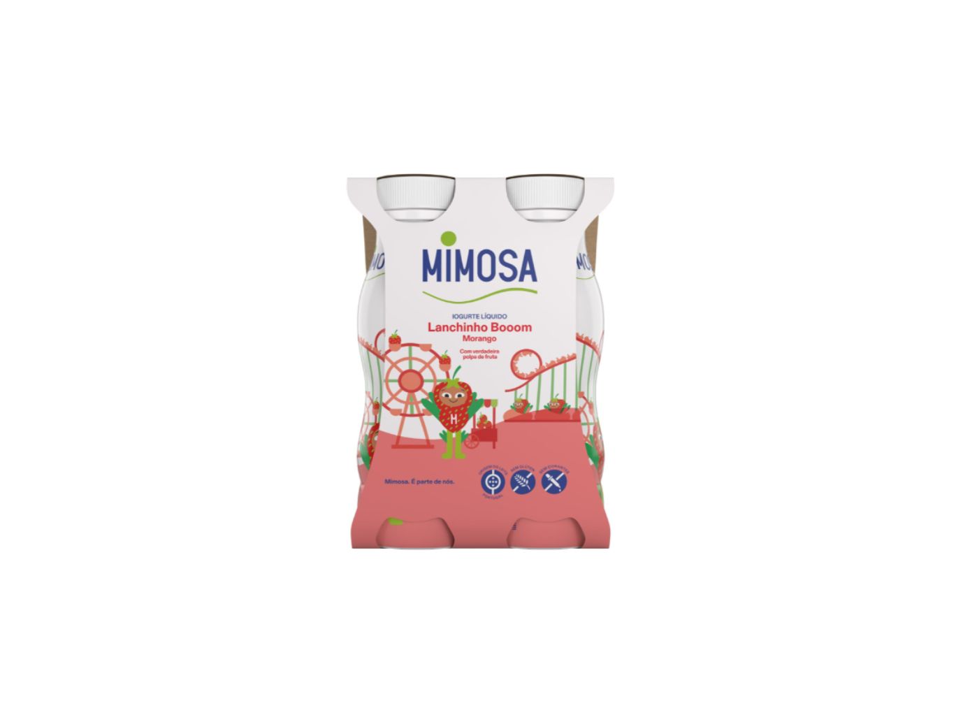 IOGURTE LIQUIDO MIMOSA MORANGO 4X151 ML