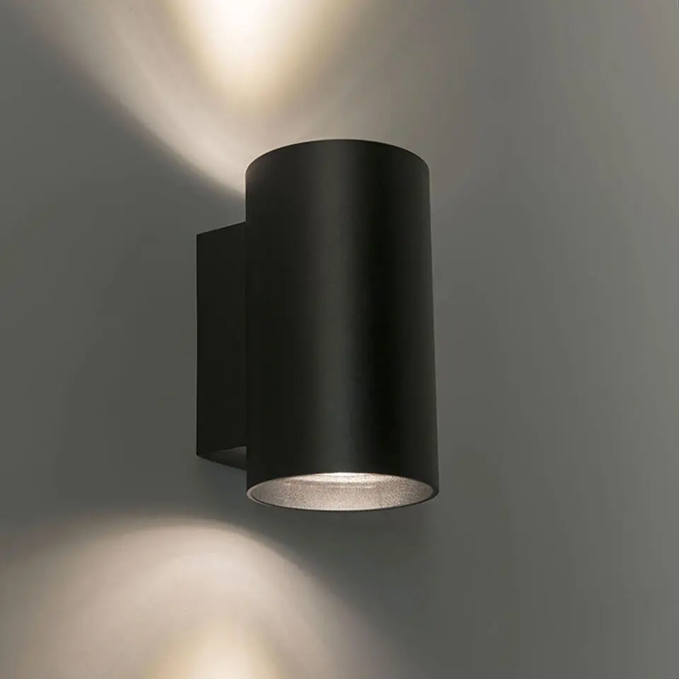 Qazqa wandlampen sandy zwart gu10