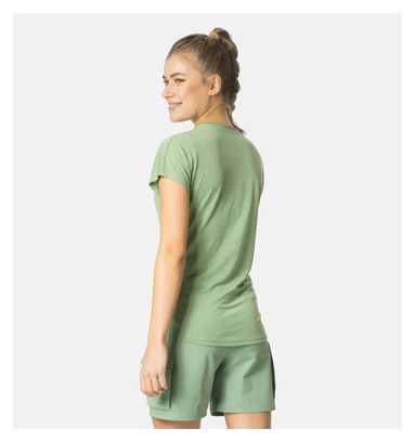 Maillot Manches Courtes Odlo Ascent 365 Femme Kaki
