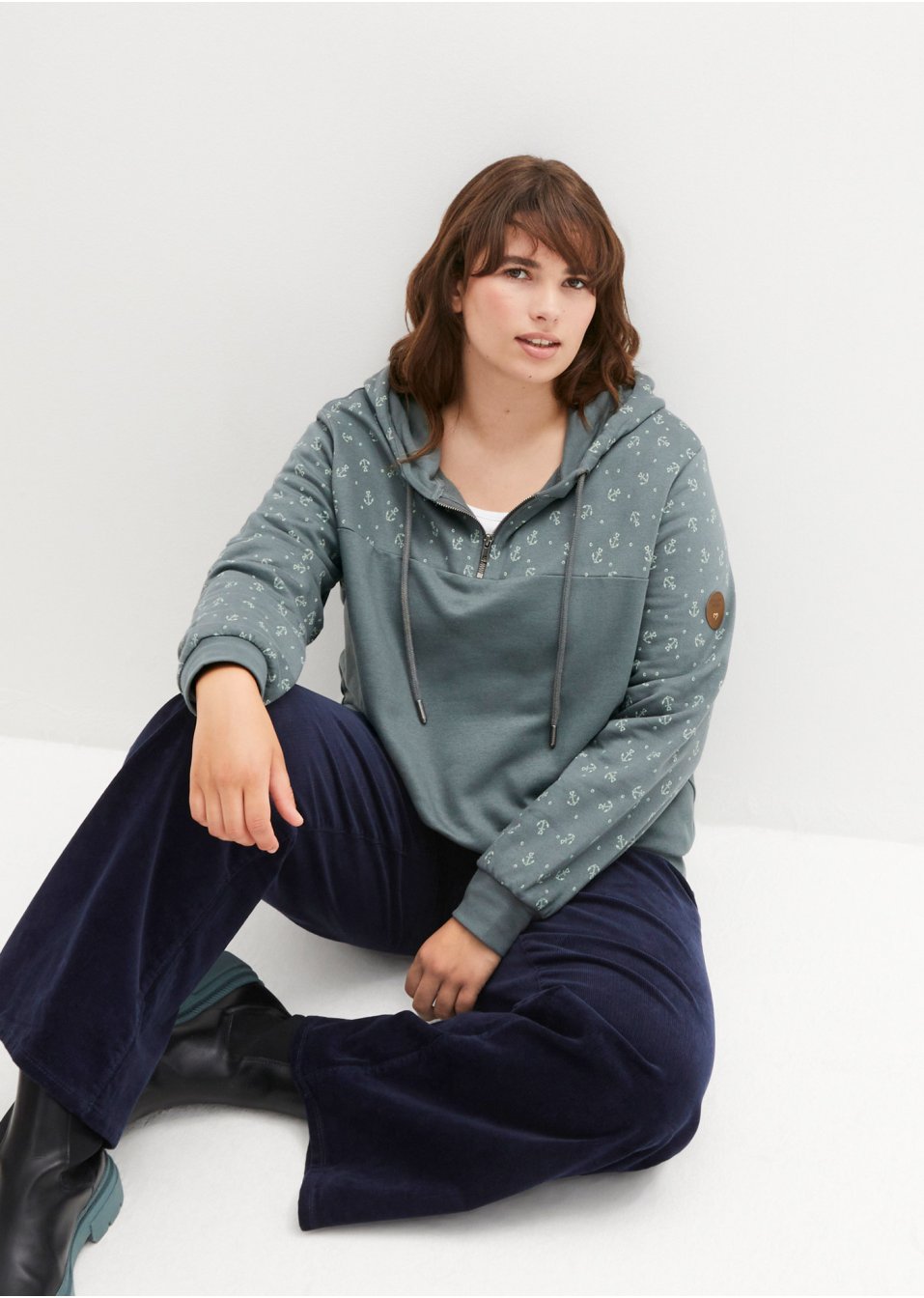 Sweat à capuche avec zip