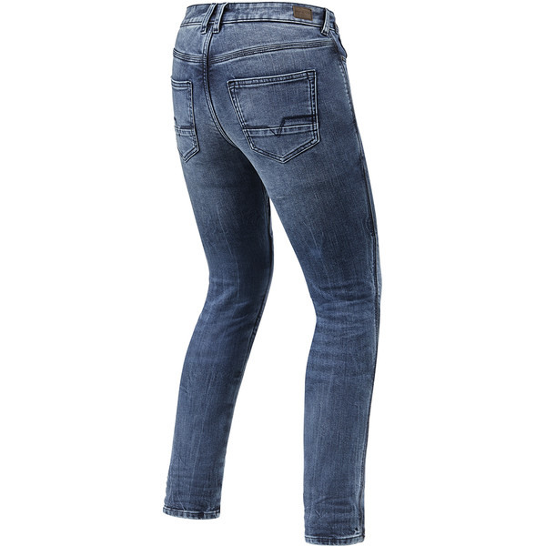 Rev'it - Jean femme Victoria Ladies SF - court Bleu