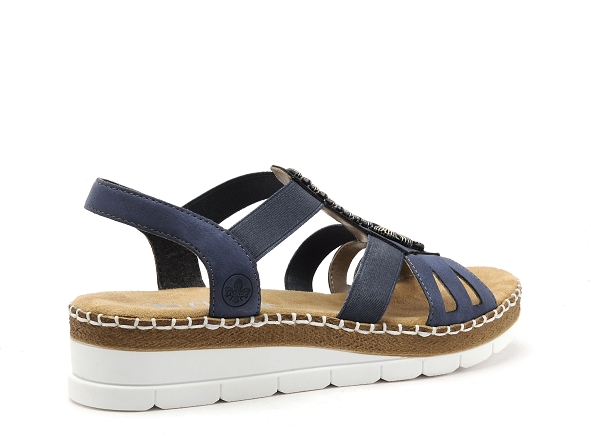 Rieker nu pieds plats femme v1206 bleu
