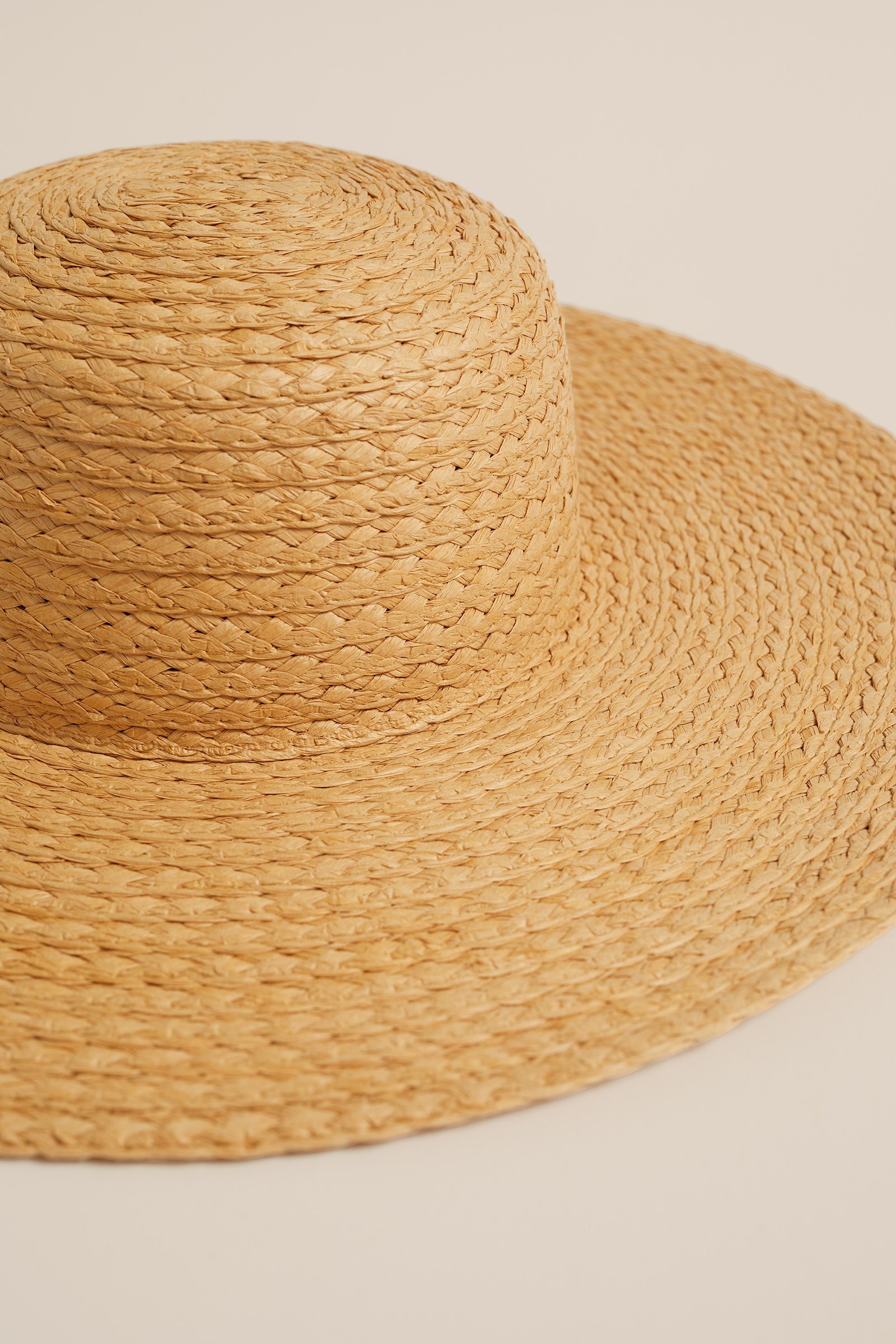 rieten hoed WE Fashion Beige