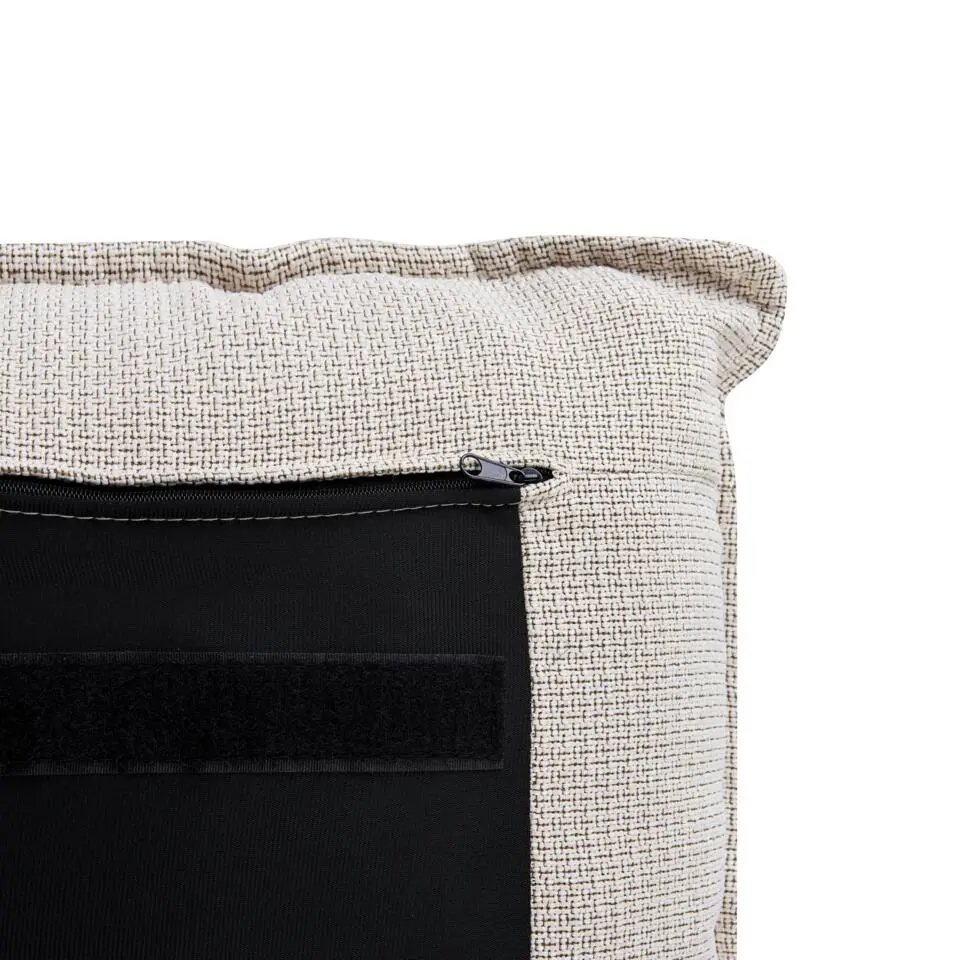 BAJONNA - Tweepersoonsbed - Beige - 160 x 200 cm - Stof