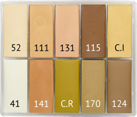 Maqpro - TF1 SLIM 10er Palette Fard Creme, 15ml