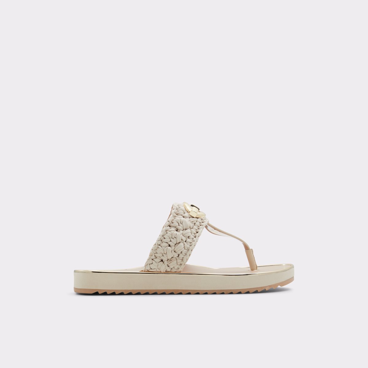 Searene Light Beige Women Flat Sandals