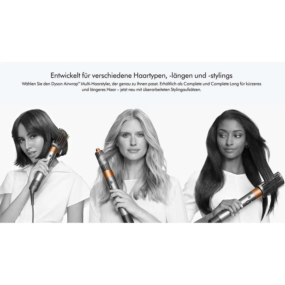 Airwrap Complete Long Multi Haarstyler HS05 mit 6 Aufsätzen (395915-01) - Blau / Kupfer