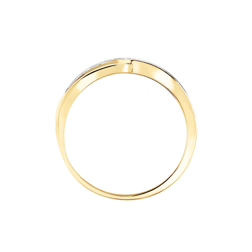Bague Mounira Or Jaune Oxyde De Zirconium
