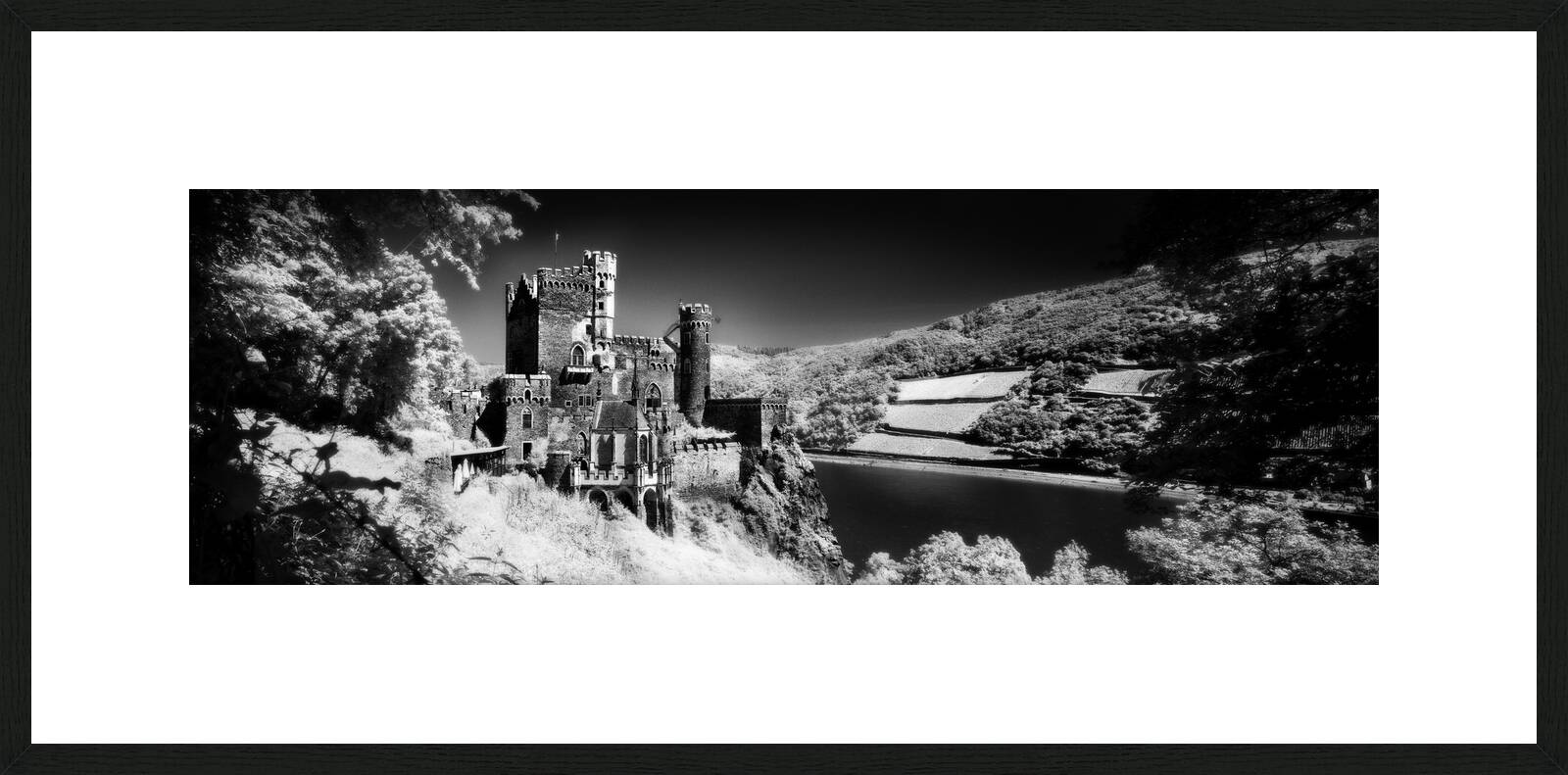Burg Rheinstein by Wolfgang Mothes - Limited Edition. Edition of: 100. Signed.