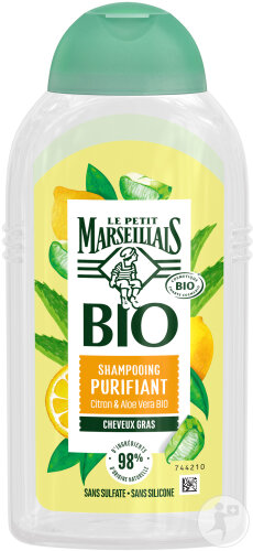 Le Petit Marseillais Shampoing Purifiant Citron Et Aloe Vera Flacon 250ml