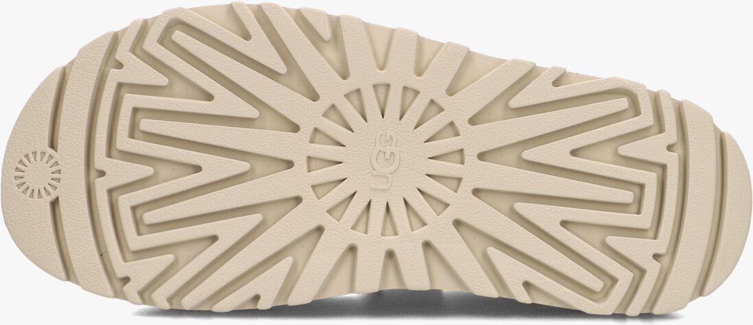 beige ugg platte sandalen w goldenglow