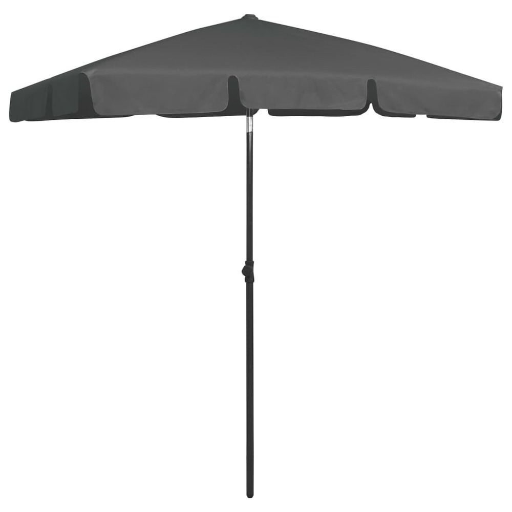 Parasol de plage 180 x 120 cm anthracite