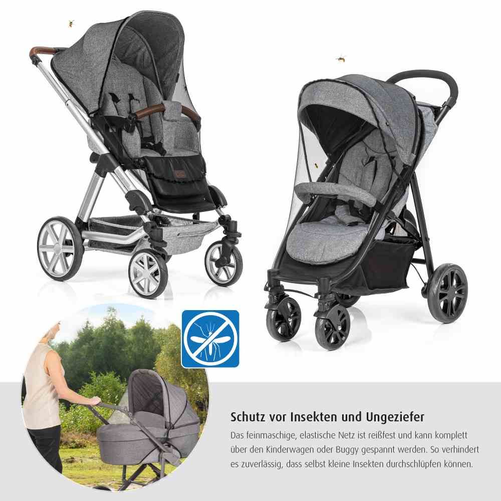 reer BiteSafe Insektenschutz für Kinderwagen, schwarz