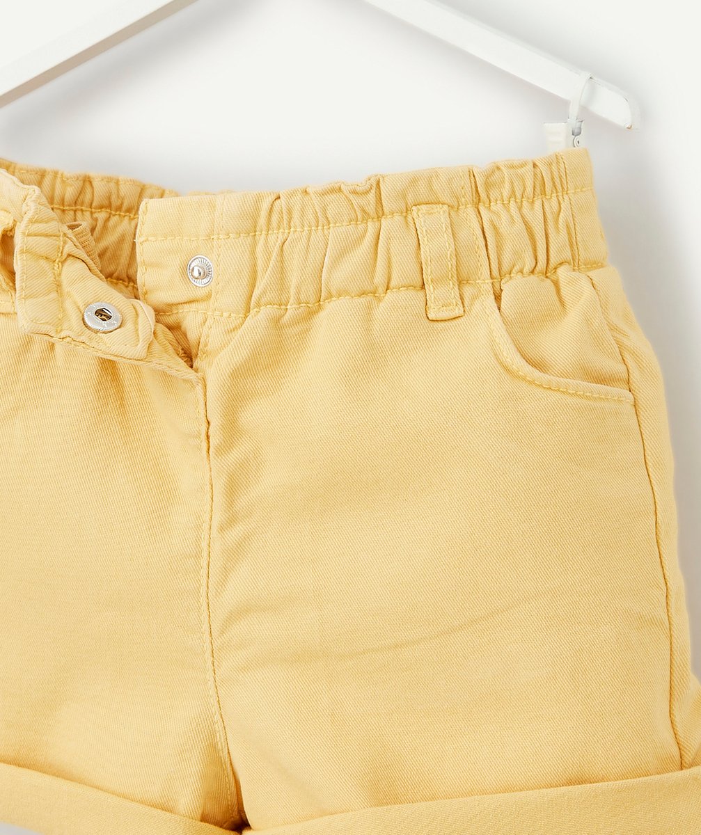 SHORT EN JEAN BÉBÉ FILLE JAUNE
