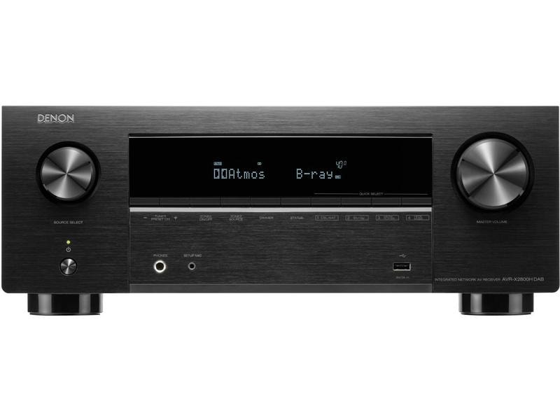 Denon AV-Receiver AVR-X2800H DAB Schwarz 7.2-Kanal 8K-AV-Receiver