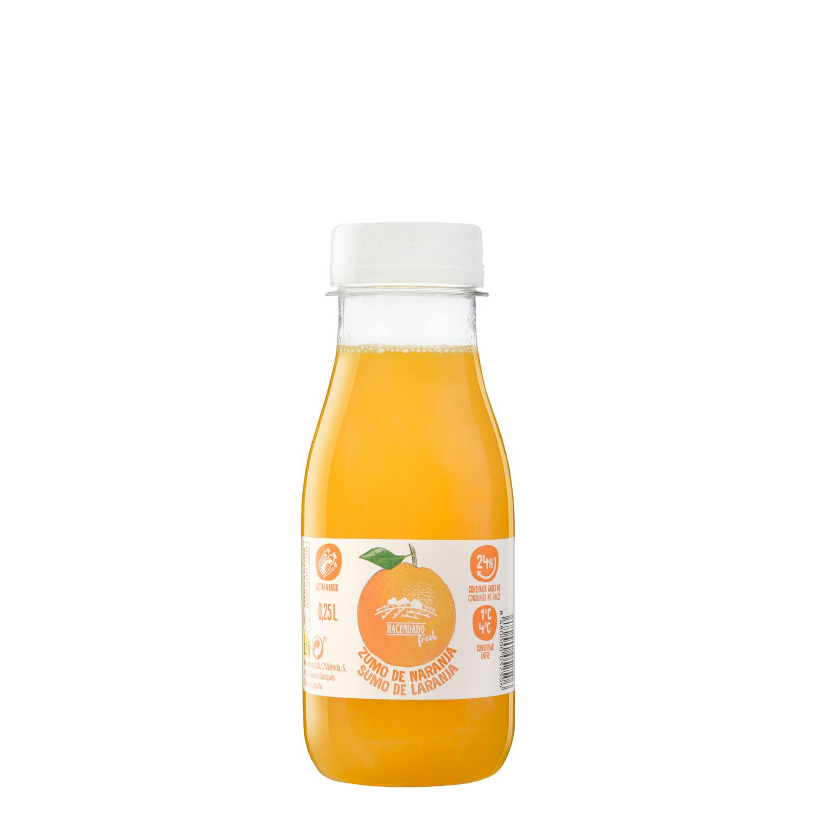 Jus d'orange fraîchement pressé Hacendado