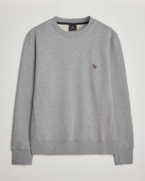 PS Paul Smith Organic Cotton Crew Neck Sweatshirt Grey Melange