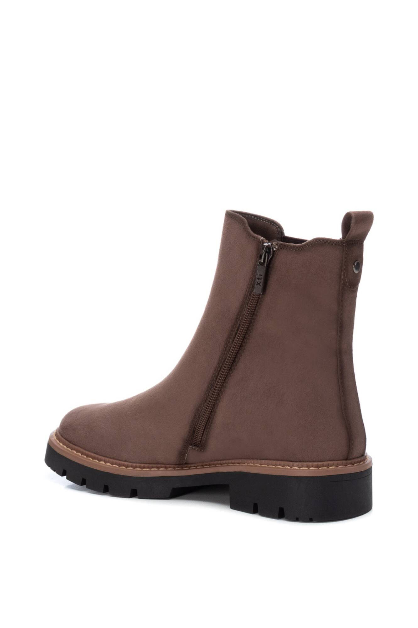 Botas de camurça femininas até o tornozelo