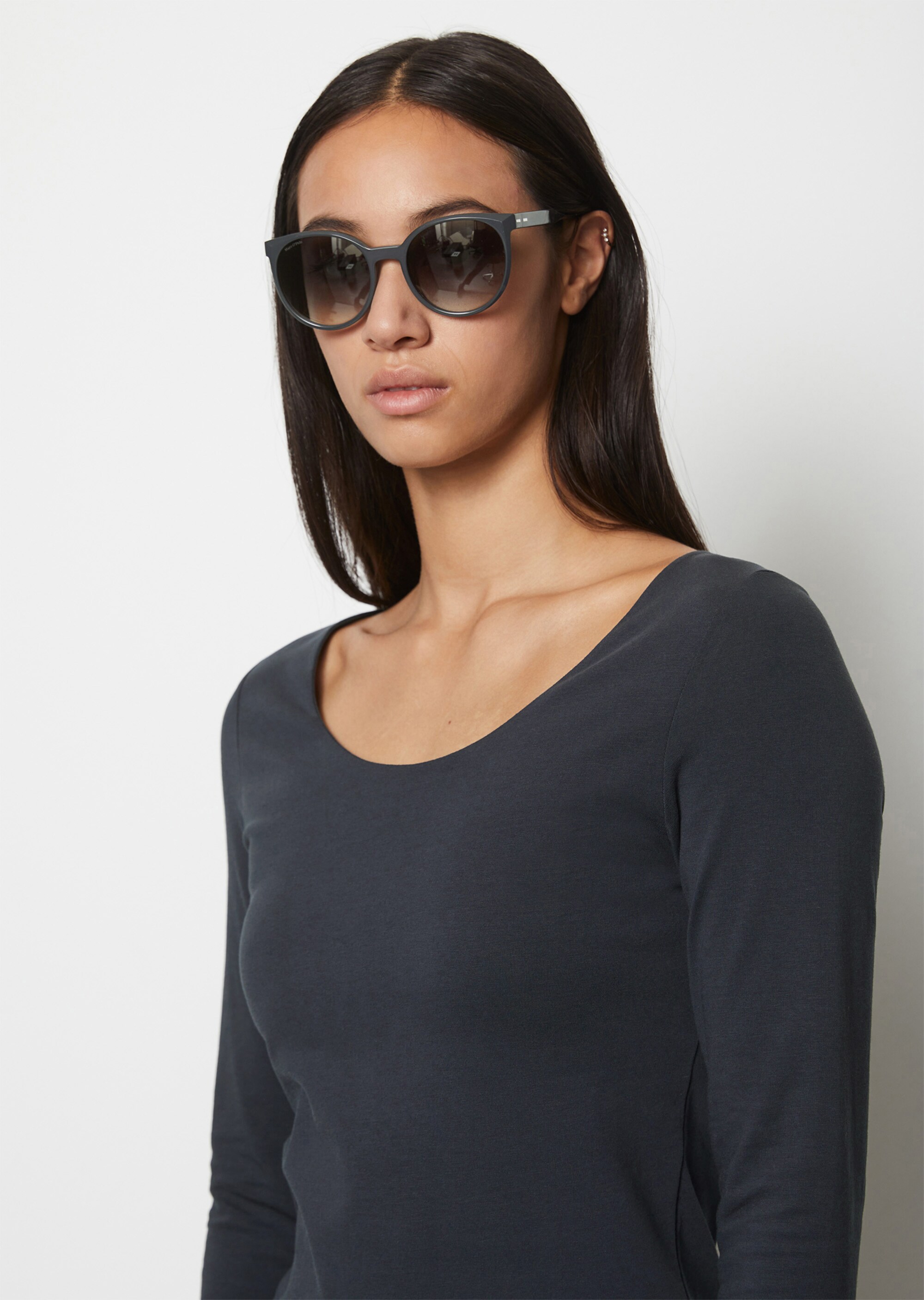 Longsleeve regularaus Stretch-Jersey