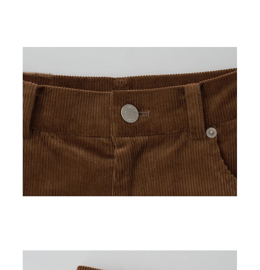 rolarola - Wijde corduroy broek (bruin)