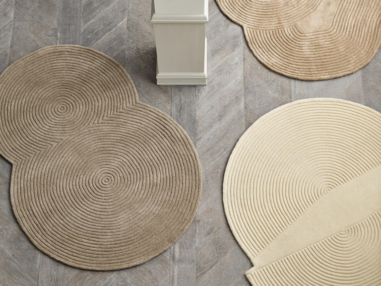 Bolia Zen Rounded vloerkleed 134x190 donkerbeige
