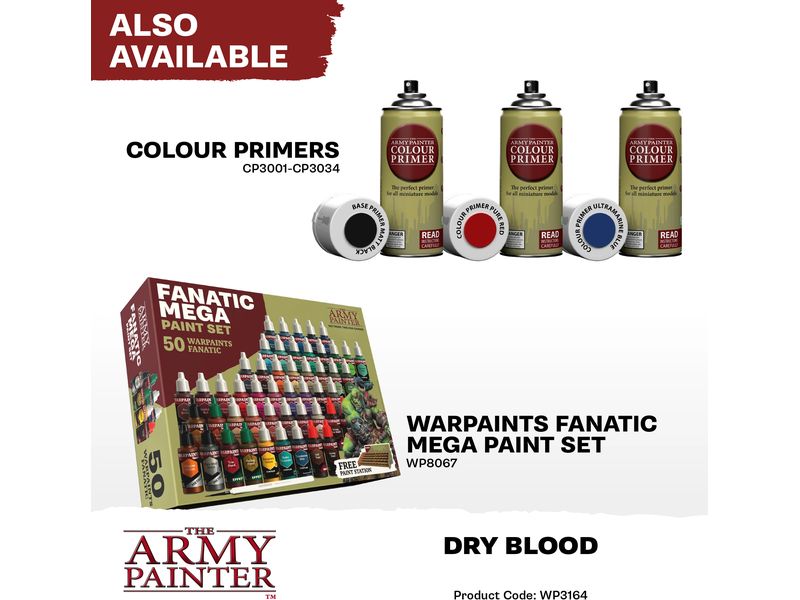 The Army Painter Farbe Warpaints Fanatic Effects: Dry Blood Der neue Goldstandard für Miniaturfarben