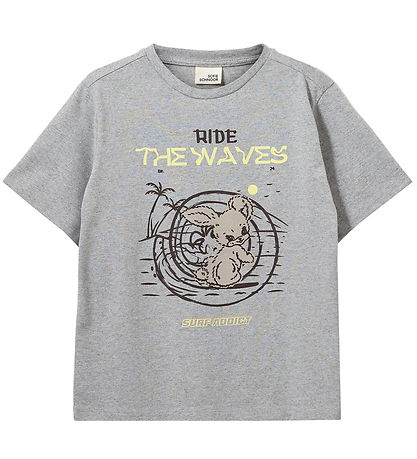 Sofie Schnoor T-Shirt - Grau Meliert m. Kaninchen