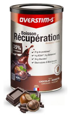 Boisson de récupération Overstims Elite Chocolat/Noisette - 420g