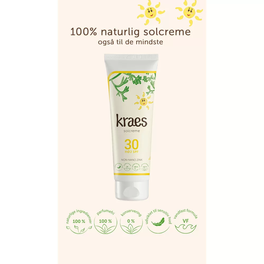 KRAES Solcreme SPF 30 - 125 ml