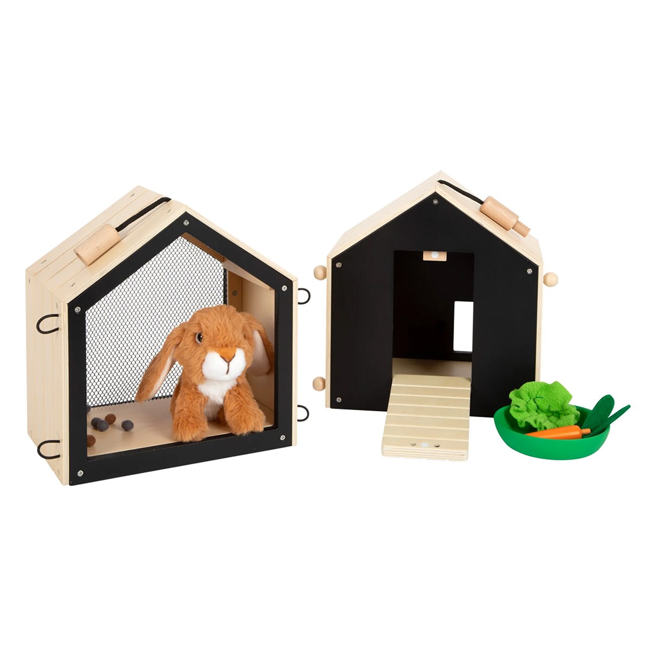 Smallfoot Hasenstall braun Puppenhaus
