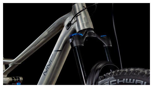 VTT Tout-Suspendu Cube Stereo One22 Race Shimano Deore/Deore XT 12V 29'' Argent Raw Metal 2025