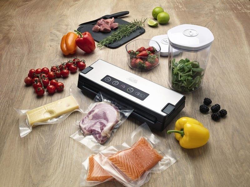 Solis Vakuumiergerät Smart Typ 574 Silber/Schwarz Vakuumier-System mit herausnehmbarer Tropfschale