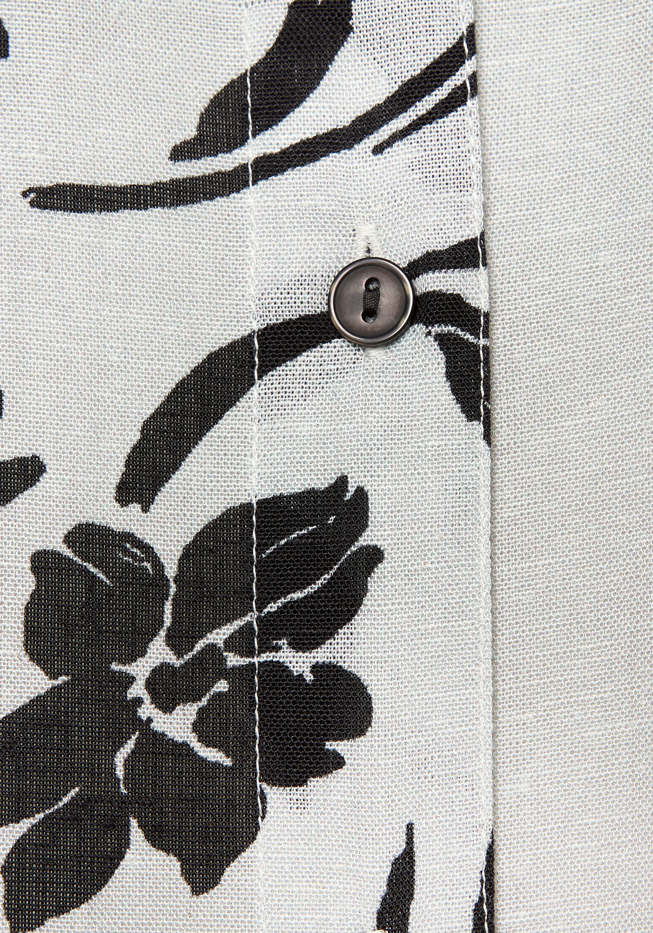 LASCANA Longbluse , aus weicher Webware mit Leinenanteil, sommerliches Blusenkleid