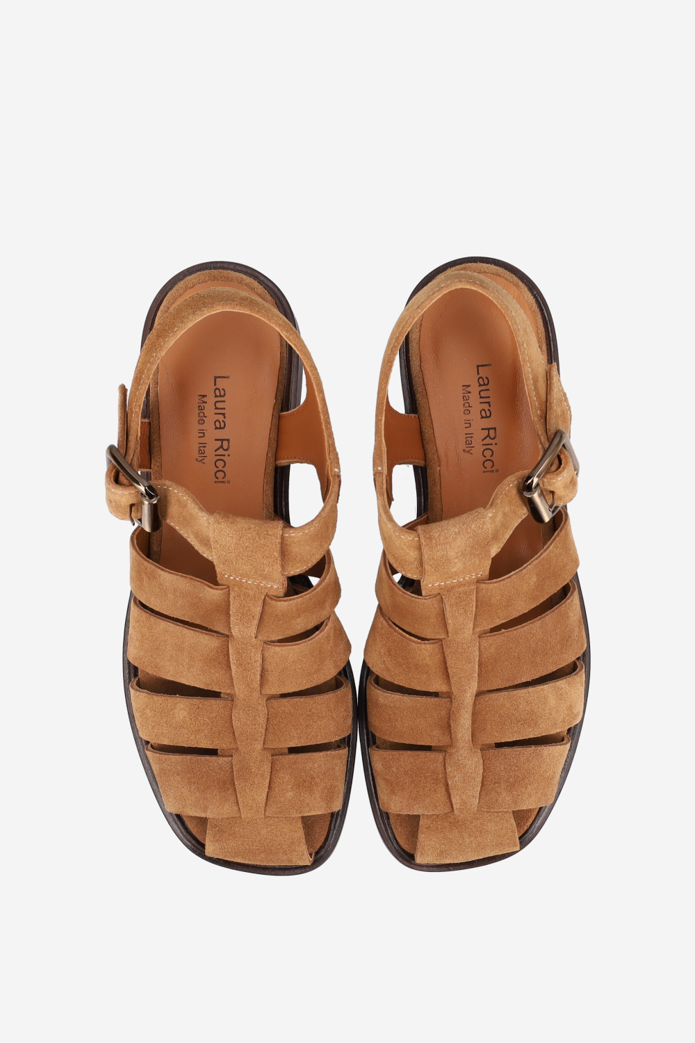 Suede buckled sandals