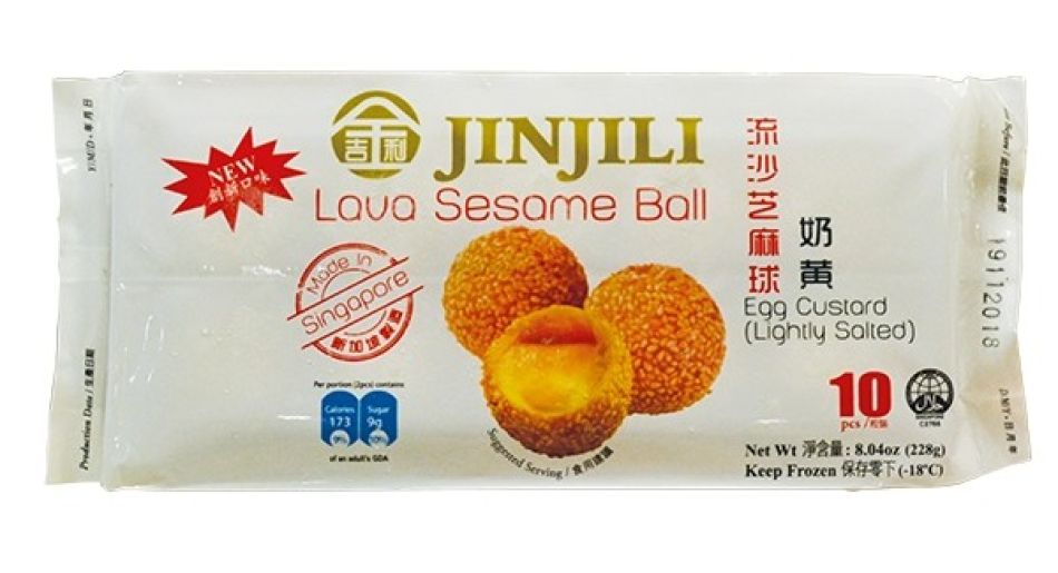 Jinjili Bevroren Sesamballetjes met Eiercustard vulling 228g