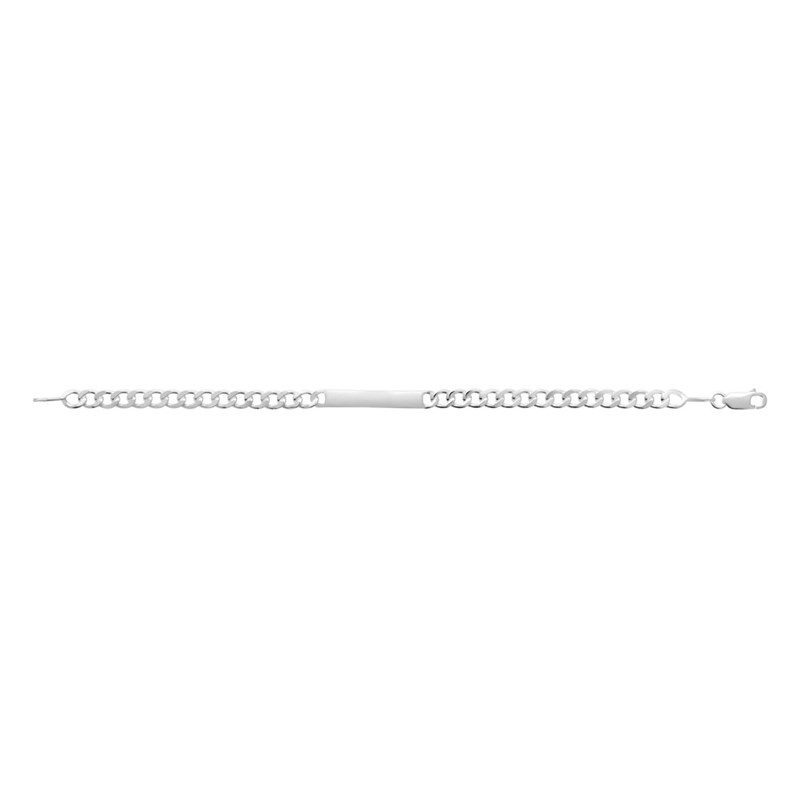 Gourmette Homme - Argent 925 - Chaîne cheval - Largeur : 4 mm - Longueur : 18 cm