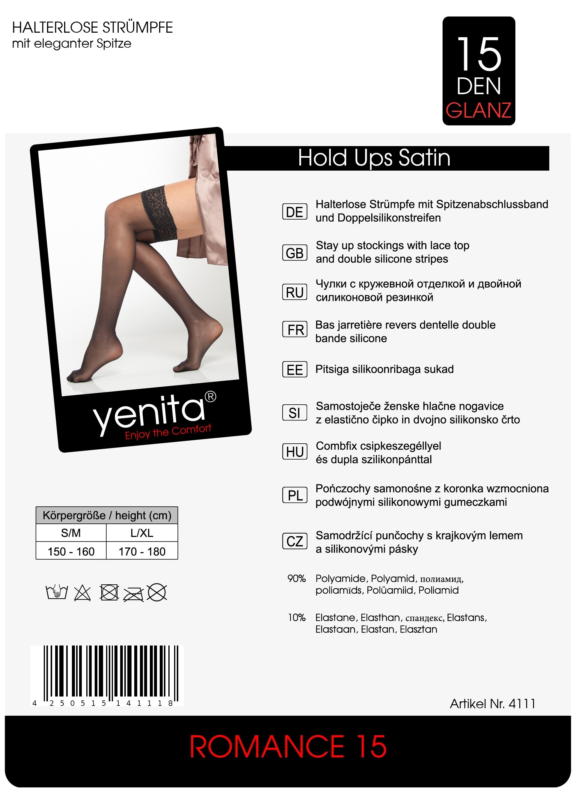 Yenita® Halterlose Strümpfe 