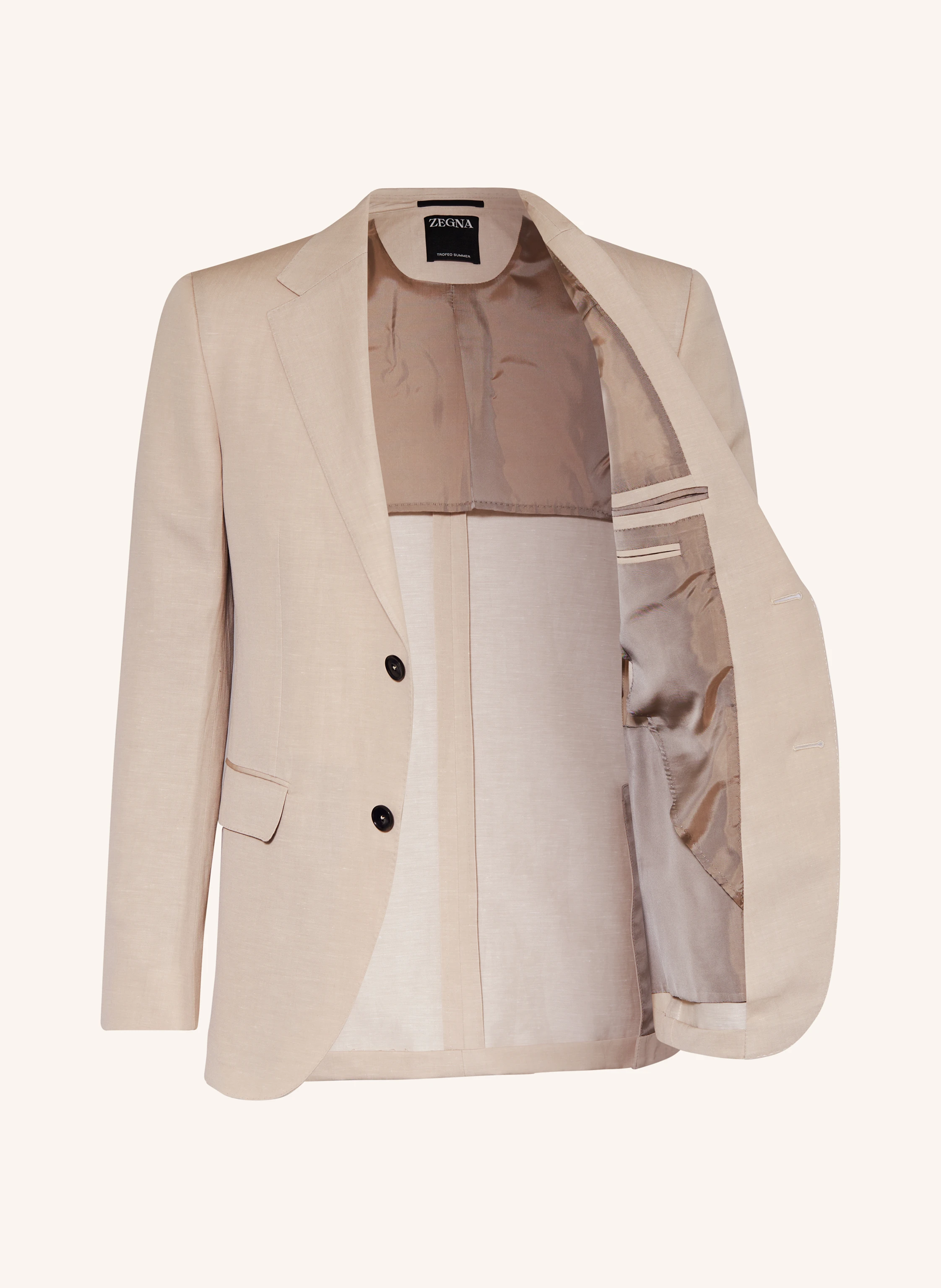 ZEGNA Anzugsakko Regular Fit mit Leinen