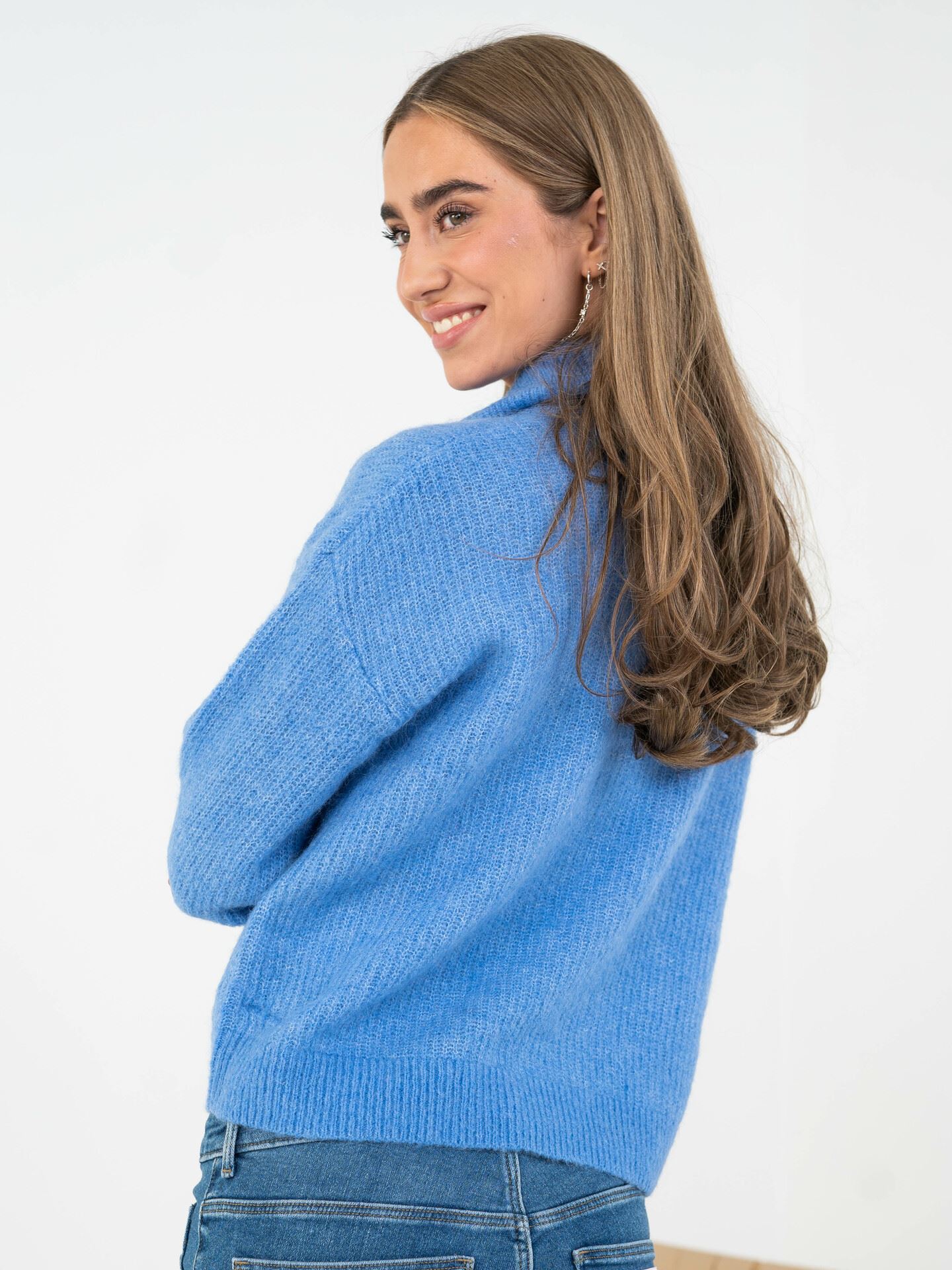 Sia Long Sleeve Knit Half Zipper