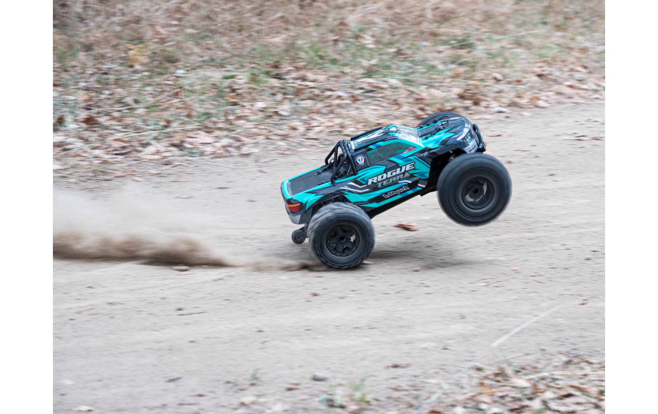 Monster Truck Rogue Terra Brushless Grün, ARTR, 1:10<br>4x4 Brushless Monstertruck im Massstab 1:10