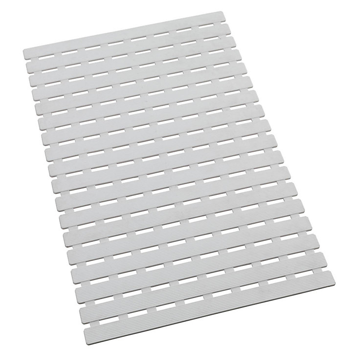 Tapis de baignoire antidérapant Arinos blanc 63 x 40 cm