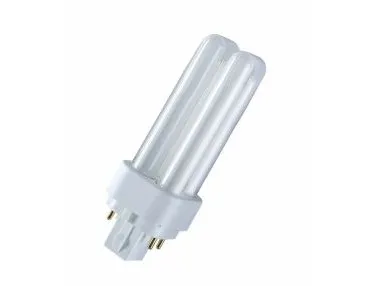 OSRAM DULUX D/E - Ikke-integreret kompakt fluorescerende lyspære - form: T12X2 - G24q-1 - 13.7 W - klasse G - varmt hvidt lys - 3000 K