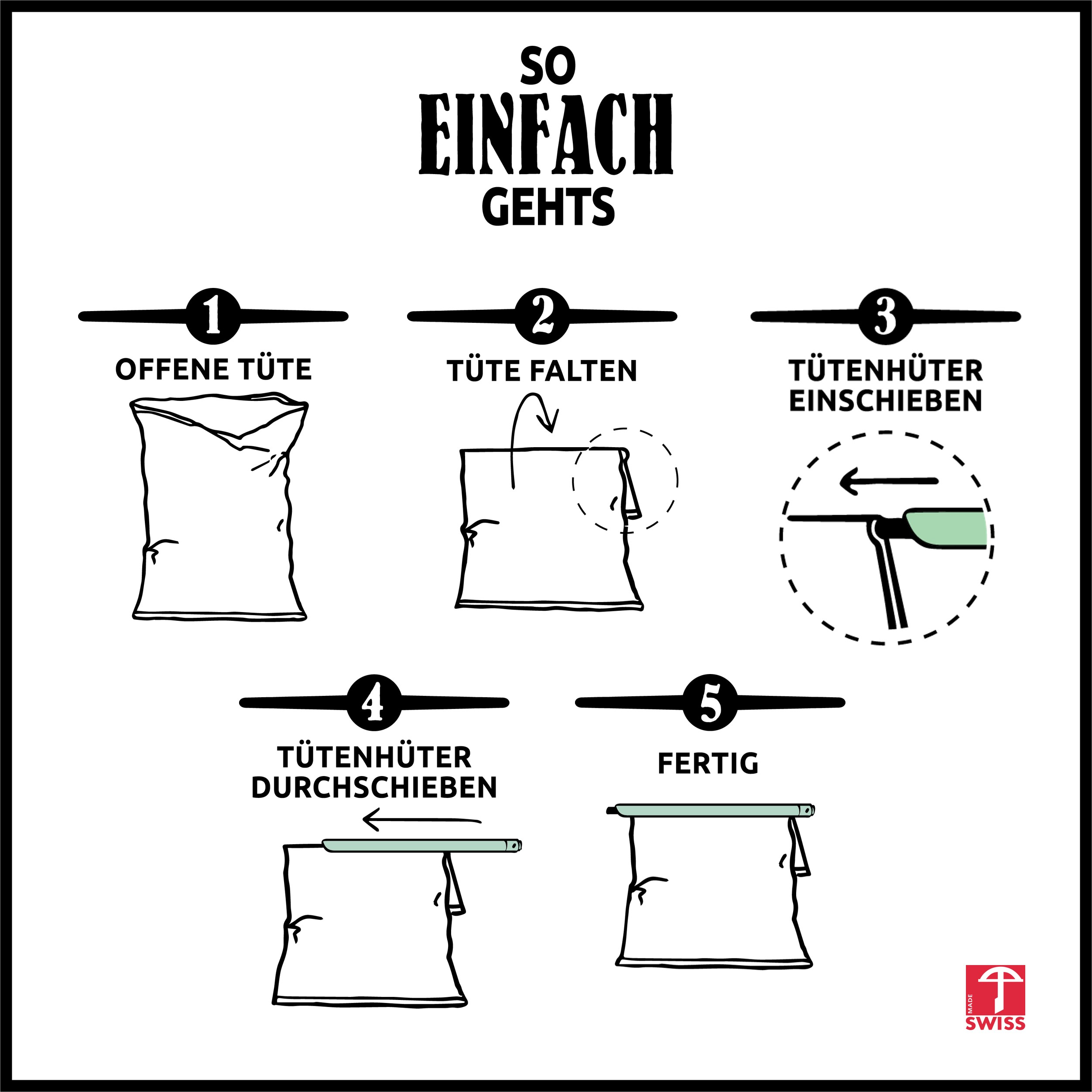 (11-tlg. Set) Tubeschruberi & Tütenhüter Verschluss System Lebensmittel Beutel Klammern Wasserdichte Clips   Tubenquetscher (200 060) - Bunt