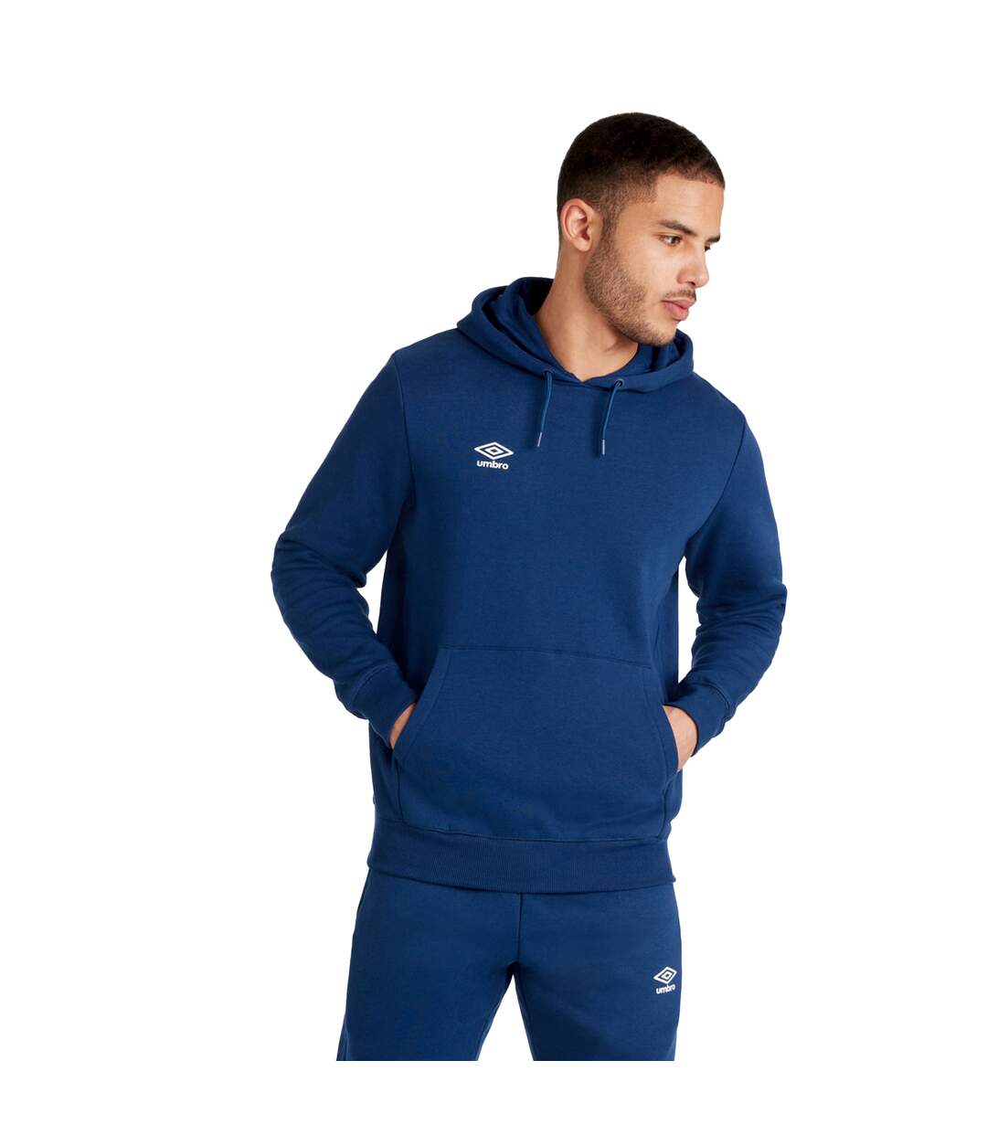 Umbro - Sweat à capuche CLUB LEISURE - Homme (Bleu marine / Blanc) - UTUO288