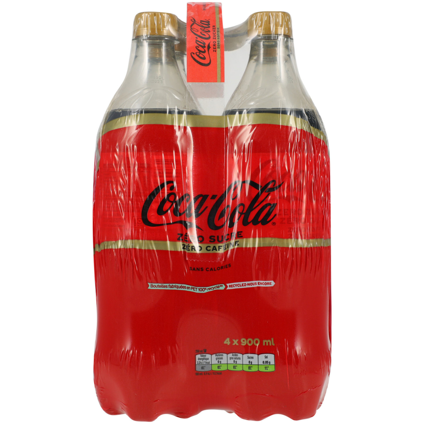Coca Cola Zero koffeinfrei 4x90cl -360cl