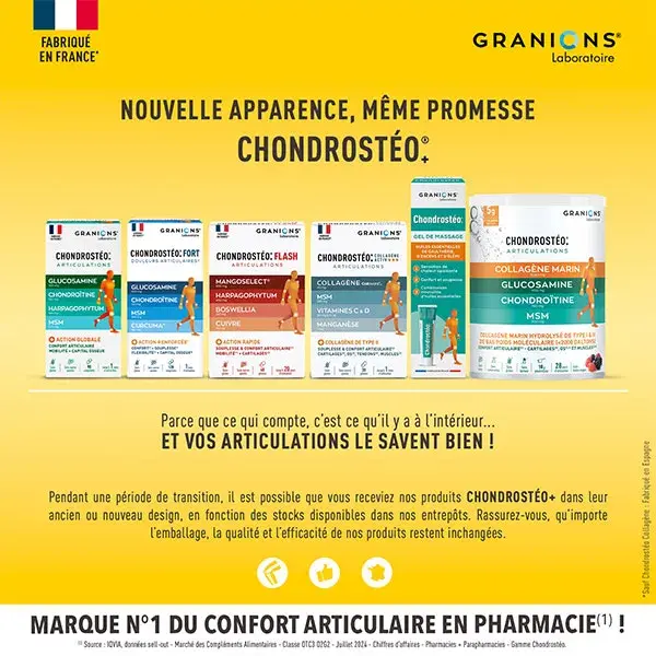 Granions Chondrosteo+ Max Douleurs Articulaires Programme de 3 Mois