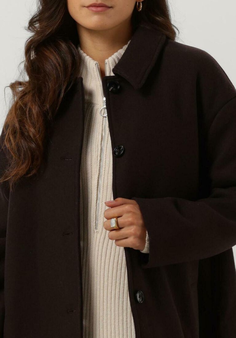 NEO NOIR bruine neo noir mantel anlu coat