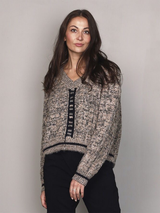 NÜ Denmark Xin Blouse knit Elm wood mix