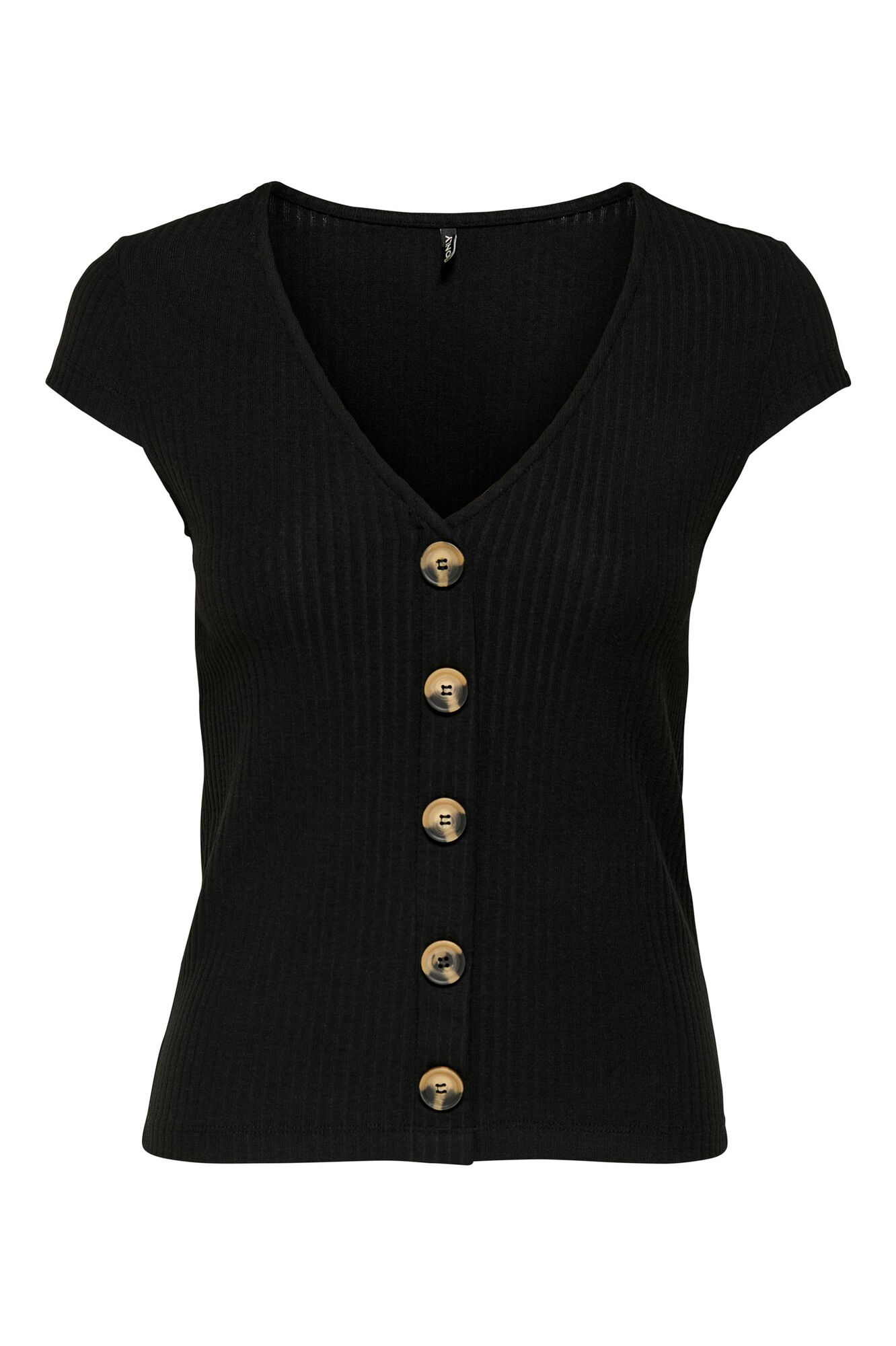 Blusa de manga curta com botões