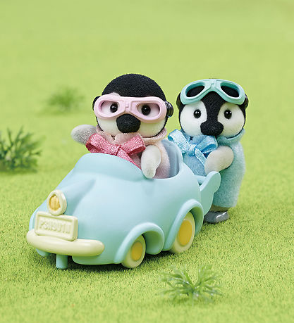 Sølvanian Families - Penguin Babies Ride 'n Play - 5695